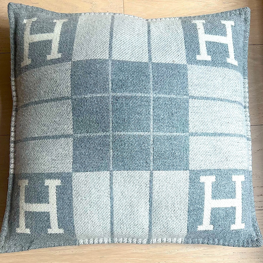Hermes Pillows : Grey Pattern fresh in bags